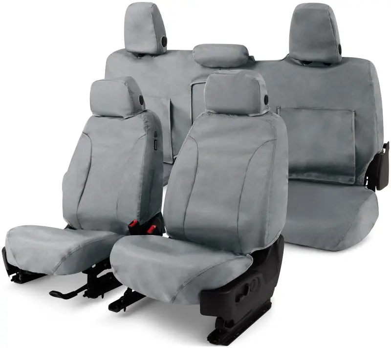 Covercraft 04-08 Ford F150 Waterproof Polyester Seatsaver Custom Front Row Seat Covers - Grey 1