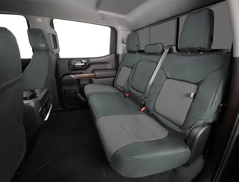 Covercraft Endura Precisionfit Seat Covers For Nissan Titan (2016–2024) – Front Row, Charcoal/Silver 1