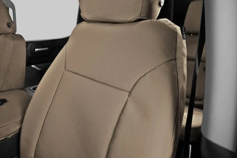 Covercraft Endura Precisionfit Seat Covers – Tan Custom Second-Row Set For 2019–2024 Chevrolet Traverse 1