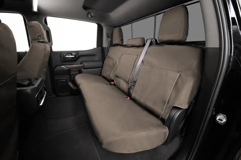 Covercraft Seatsaver Waterproof Polyester Seat Covers – Custom-Fit Front Row, Taupe, For 2011–2016 Ford F-250 1