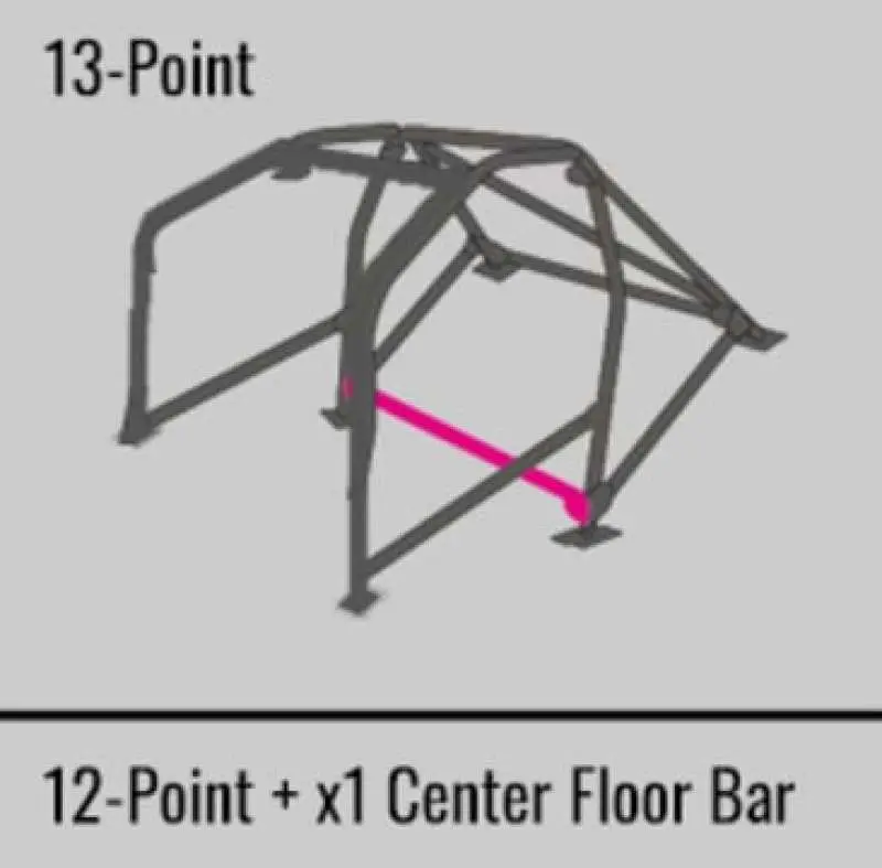 Cusco 13-Point Dash-Through Roll Cage – Black Finish, Fits Subaru Legacy (1993–2000) & Toyota Supra Jza80 1