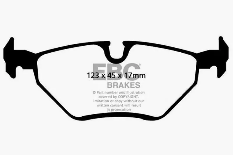 Ebc 99-02 Bmw Z3 2.5 Redstuff Rear Brake Pads 1