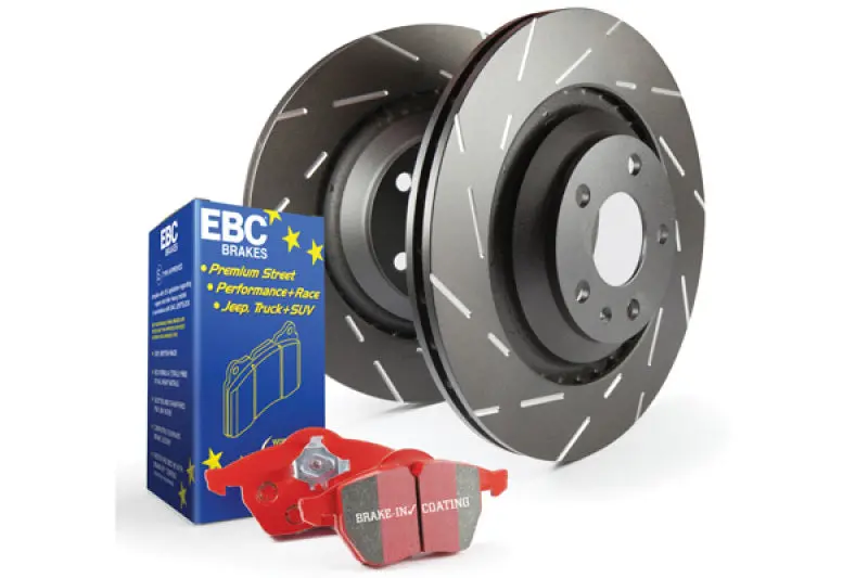 Ebc Redstuff High-Performance Brake Kit – S4 Series Pads + Usr Drilled & Slotted Rotors 1