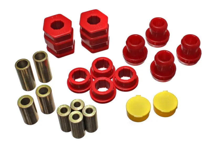 Energy Suspension 96-00 Honda Civic/Crx Red Front Control Arm Bushing Set 1