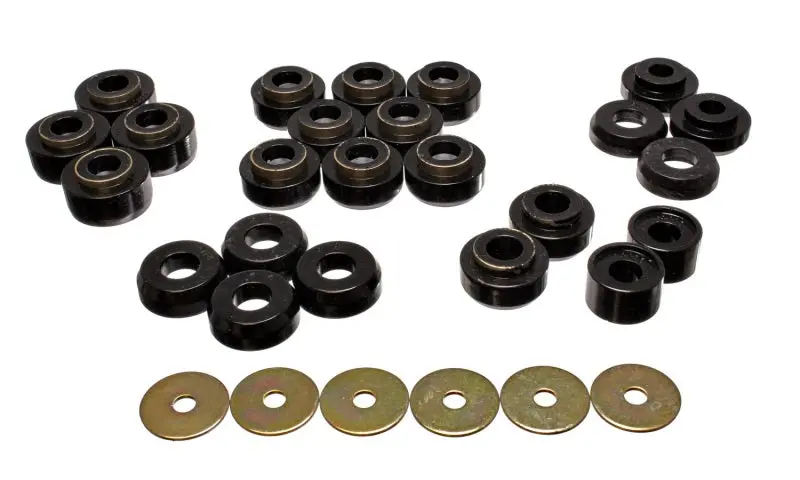 Energy Suspension Polyurethane Body Mount Kit For Gm Vehicles – Black High-Performance Upgrade 1