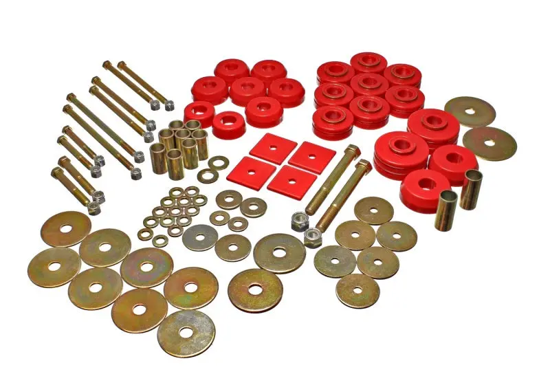 Energy Suspension Red Cab Mount Kit – Compatible With 1967–1972 Denali Xl, Suburban, Yukon Xl & 1967–1995 K5 Blazer 1