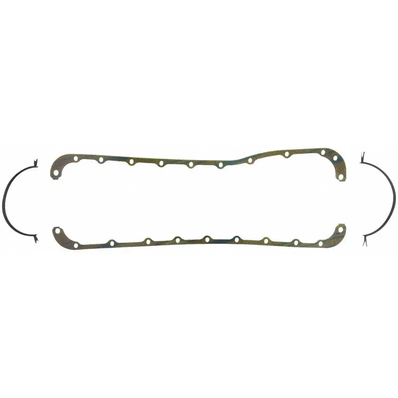 Fel-Pro Blue Stripe Oil Pan Gasket Set For Ford F-250 — Cork-Rubber Construction, Part Os 30408 C 1