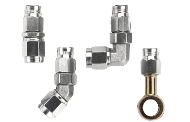 Fragola -6An Race-Rite Crimp-On Straight Hose End – High-Pressure Hydraulic Fitting 1