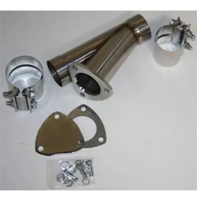 Granatelli Stainless Steel 5-Inch Manual Exhaust Cutout Kit With Slip-Fit And Band Clamp 1