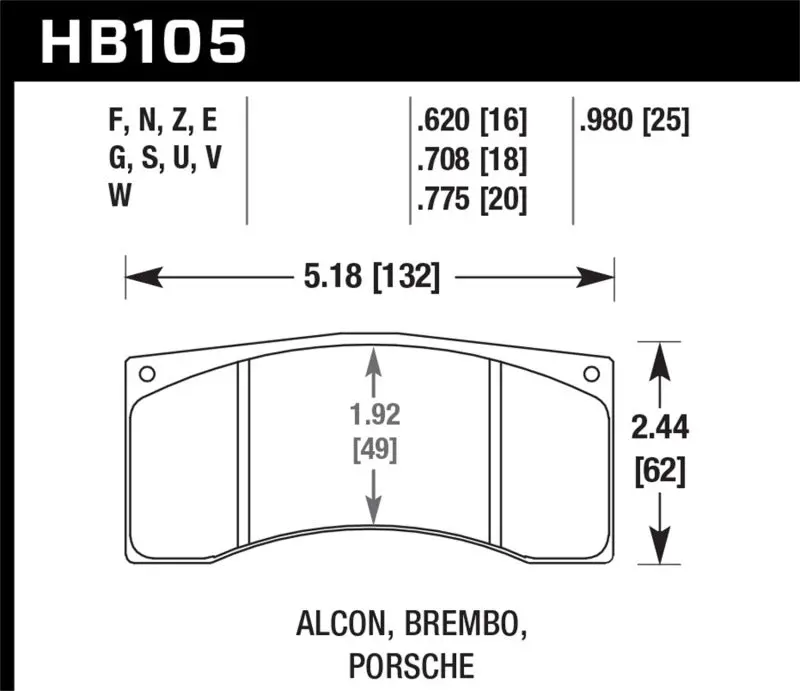 Hawk Dtc-30 Motorsport Brake Pads — Compatible With Brembo, Alcon, And Porsche Calipers 1