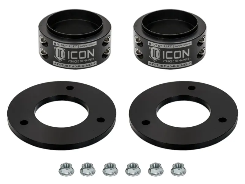 Icon Aac Adjustable Leveling Kit For 2021–2023 Ford Raptor (0.5–2.5-Inch Front Lift; Excludes 37-Inch Tire Configurations) 1