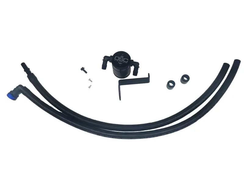 J&L 2019-2023 Ford Ranger 2.3L Driver Side Oil Separator 3.0 - Blk Anodized 1