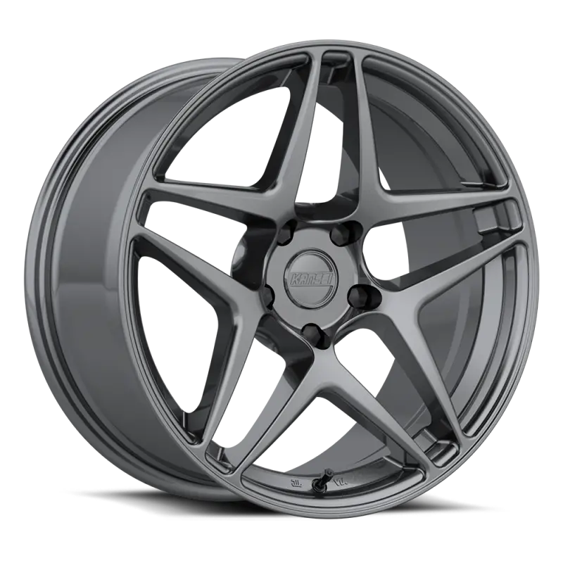 Kansei K15G Astro Gunmetal Alloy Wheel: 18X8.5", 5X112 Bolt Pattern, 35Mm Offset, 66.56Mm Center Bore 1