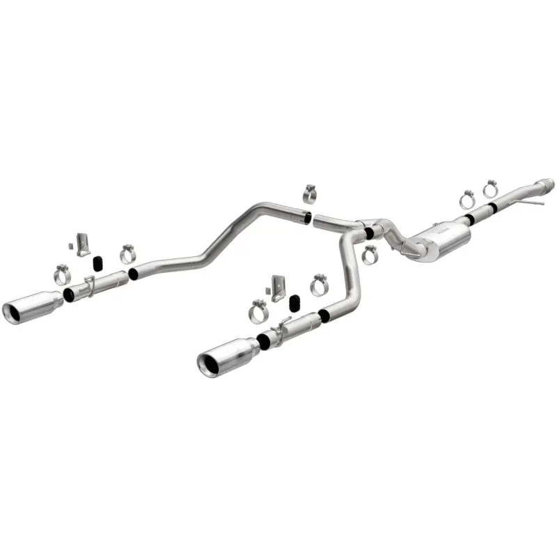 Magnaflow 2019 Chevy Silverado 1500 V8 5.3L/V6 4.3 Street Series Dual Exit Exhaust W/ Polished Tips 1