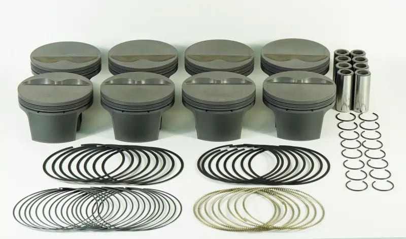 Mahle Ms Forged Piston Set – Sbc 400Ci, 4.125″ Bore × 3.750″ Stroke, 5.7″ Rod, .927″ Pin, -5Cc Dish, 11.5:1 Cr 1