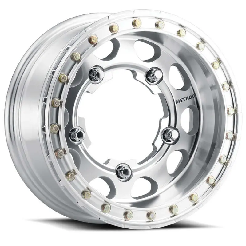 Method Mr103 Beadlock Racing Wheel – 15X8 Inches, -24Mm Offset, 5X5.5 / 108Mm, Raw Machined With Bh-H24100 Hardware 1