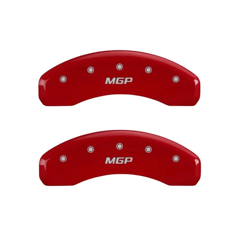 Mgp 2 Caliper Covers Mgp Red Finish Silver Characters 2018 Chevrolet Tahoe 1