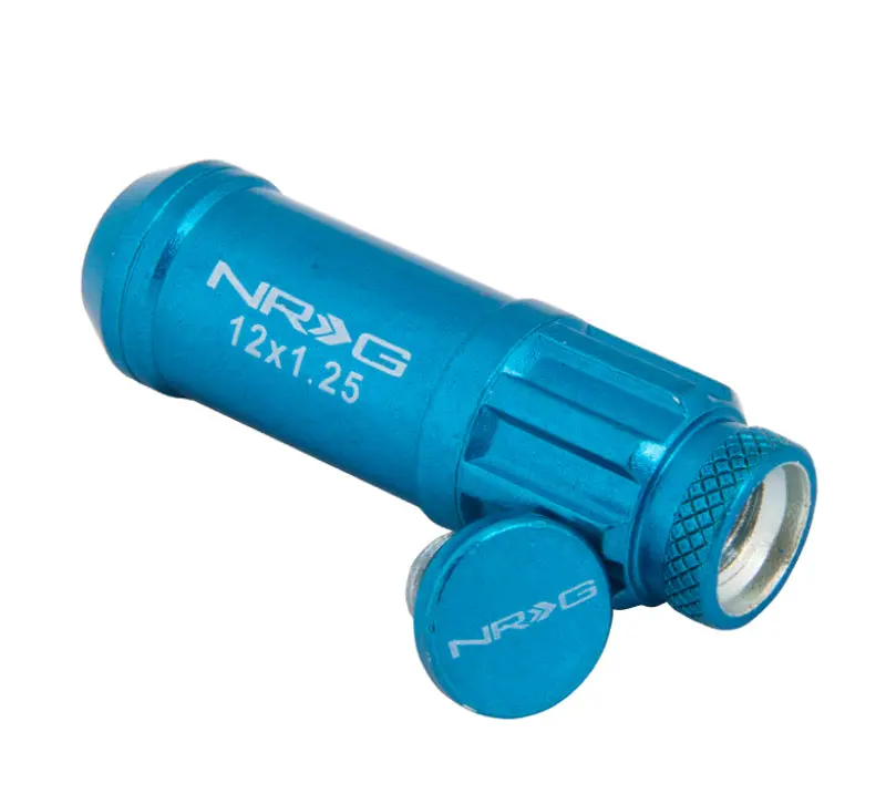 Nrg 700 Series Blue Steel Lug Nut Kit – M12 X 1.25, 21-Piece With Locks & Socket 1