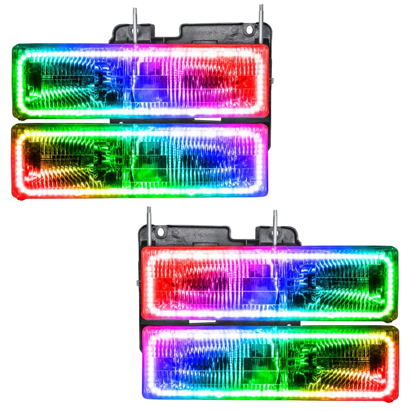 Oracle Colorshift Led Headlights For 1992–1999 Gmc Yukon – Smd Technology With 2.0 Controller 1