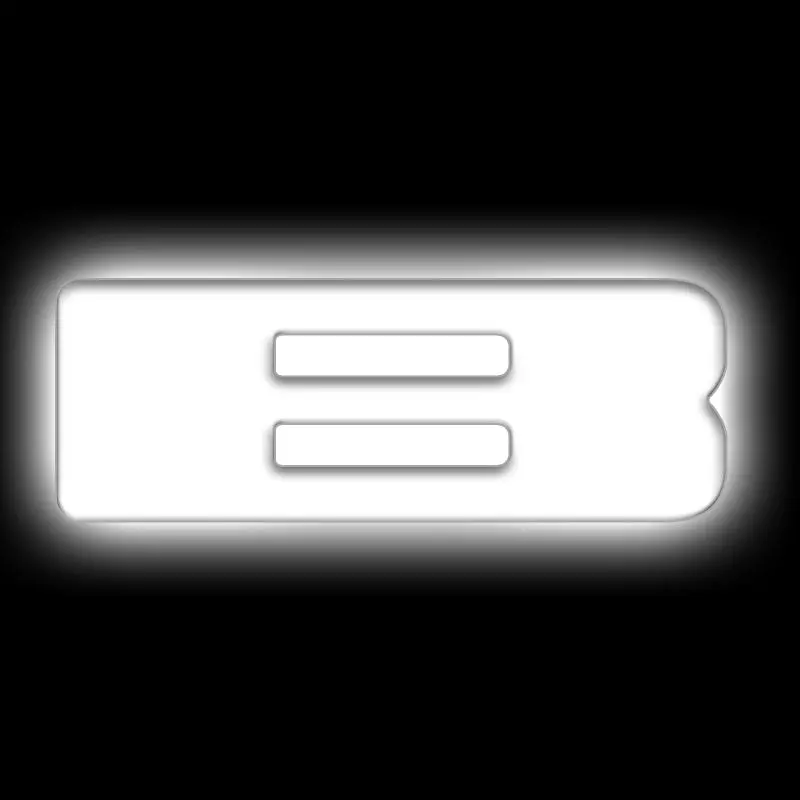 Oracle Lighting Universal Matte White Illuminated Led Letter Badge – Model B 1