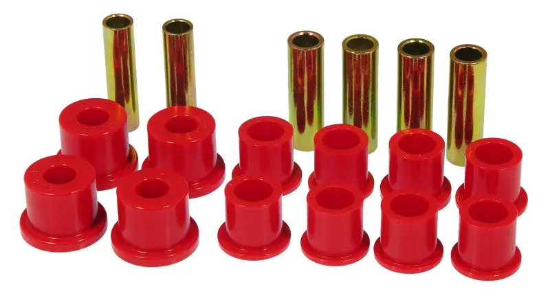 Prothane Red Rear Spring And Shackle Bushing Kit For 1982–1996 Ford Trucks 1