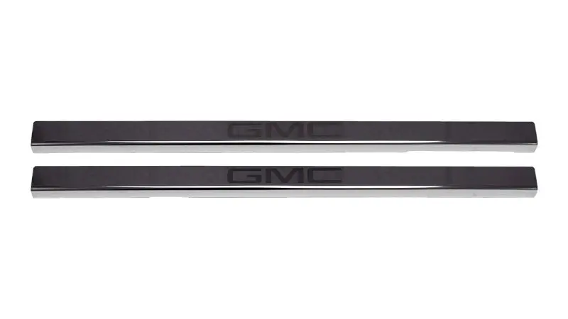 Putco Black Platinum Door Sill Protectors With Gmc Etching For 2020 Sierra Ld/Hd (2-Piece Set) 1
