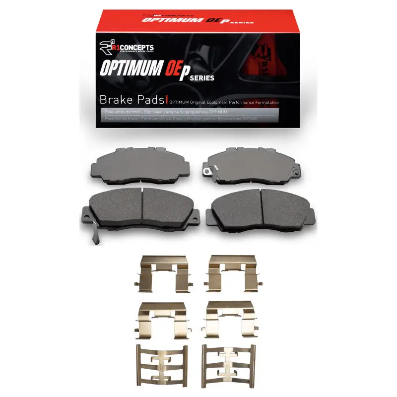 R1 Optimum Oe Front Brake Pad & Hardware Kit For Acura Legend (1991–2005) 1
