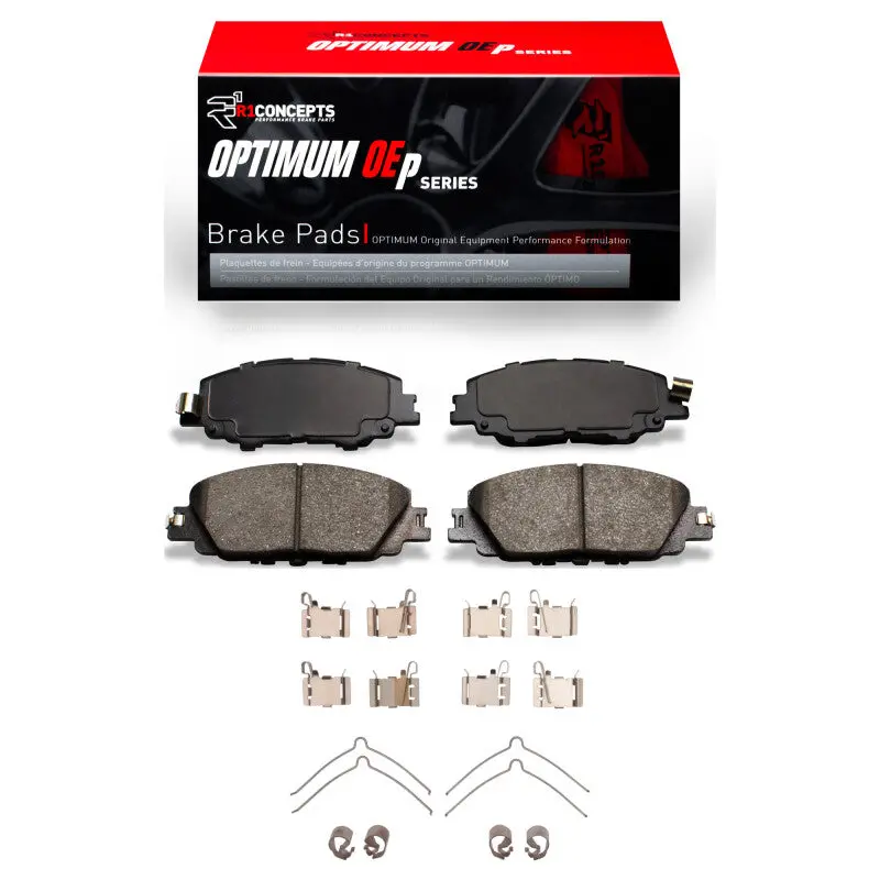 R1 Optimum Oe-Style Front Brake Pad & Hardware Kit For 2019–2025 Toyota Corolla (Mexico Market) 1
