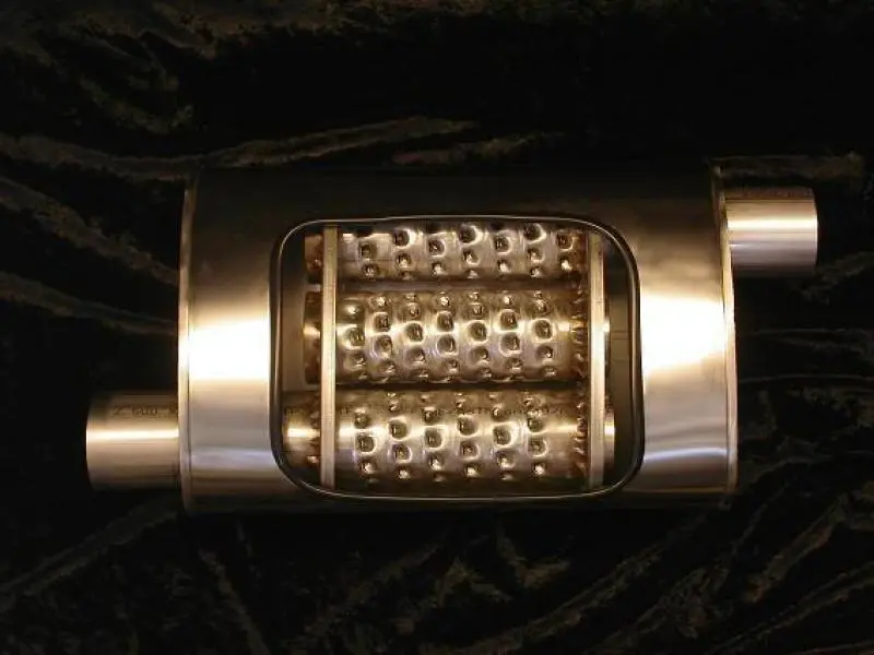 Stainless Works Offset-Inlet Exhaust Collector: 2" Id Inlet, 2" Od Center Outlet (5" × 9") 1