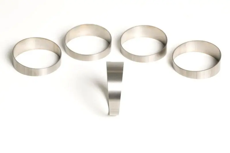 Ticon Titanium Pie Cut Elbows – 2.0In Diameter, 45° Bend, 4In Centerline Radius, 1.2Mm Wall Thickness, Pack Of 5 1