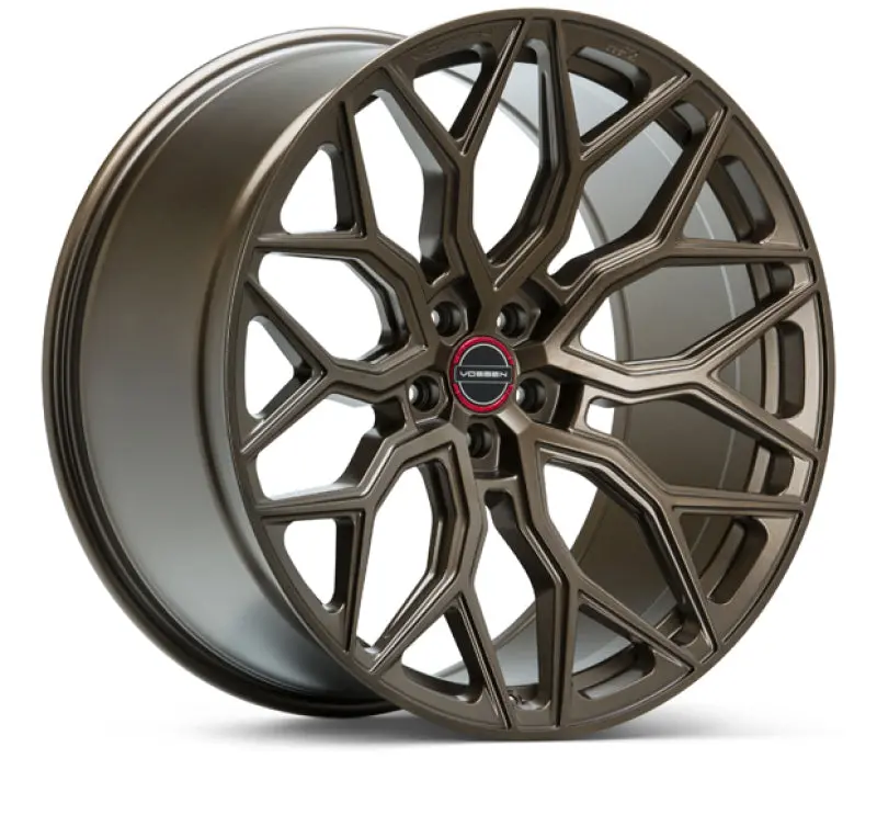 Vossen Hf2 Forged Alloy Wheel – 19X8.5 Inches, 5X120 Bolt Pattern, Et30 Offset, Flat Face, 66.9Mm Hub Bore, Satin Bronze Finish 1