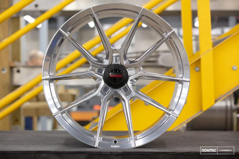 Vossen X Novitec Nf10 Forged Alloy Wheel – 22X11.5In, 5X114.3, Et29, Brushed Gloss Clear Finish (Rear, Ferrari 296 Fitment) 1