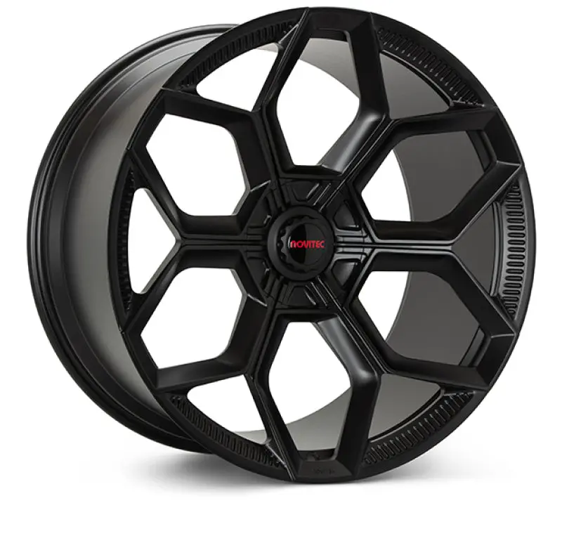 Vossen X Novitec Nl5-5L 21X12.5In - 5X112 Bp - Et43 - Satin Black Lamborghini Huracan Rear Wheel 1