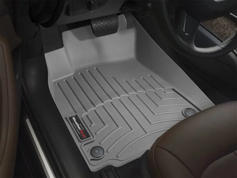 Weathertech Front Floor Liners For 2011–2015 Ford Mustang – Gray Color, Custom Fit 1