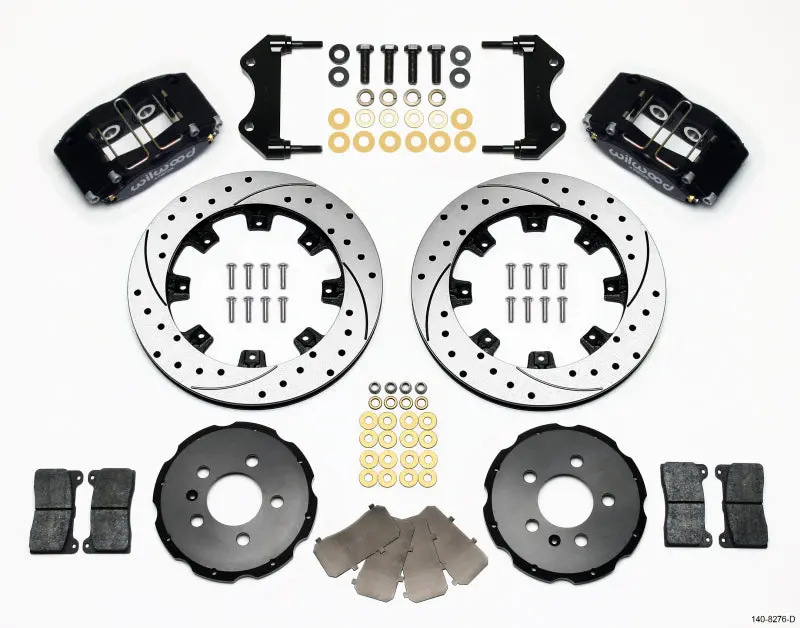 Wilwood Dynapro Radial Front Brake Kit – 12.19" Drilled Rotors For 1999–2003 Volkswagen Jetta Iv And Golf Iv 1
