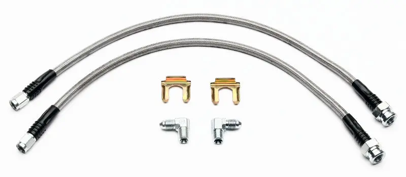 Wilwood Flexline Brake Hose Kit For 1997–2004 Corvette With Sl4, Sl6, Or W4/W6A Front Calipers 1