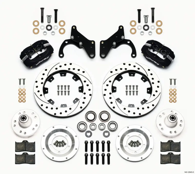 Wilwood Forged Dynalite Front Brake Kit – 12.19" Drilled Rotors For 1969–1970 Impala & 1969–1982 Corvette 1