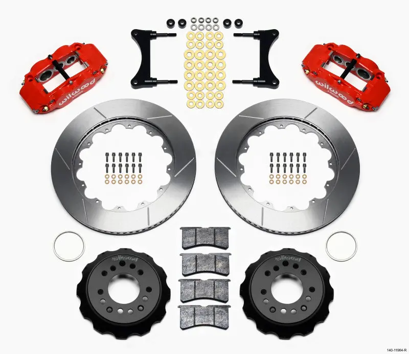 Wilwood Narrow Superlite 6R Front Hat Kit – 14-Inch Red Rotor For 1993–1996 Mazda Rx-7 1
